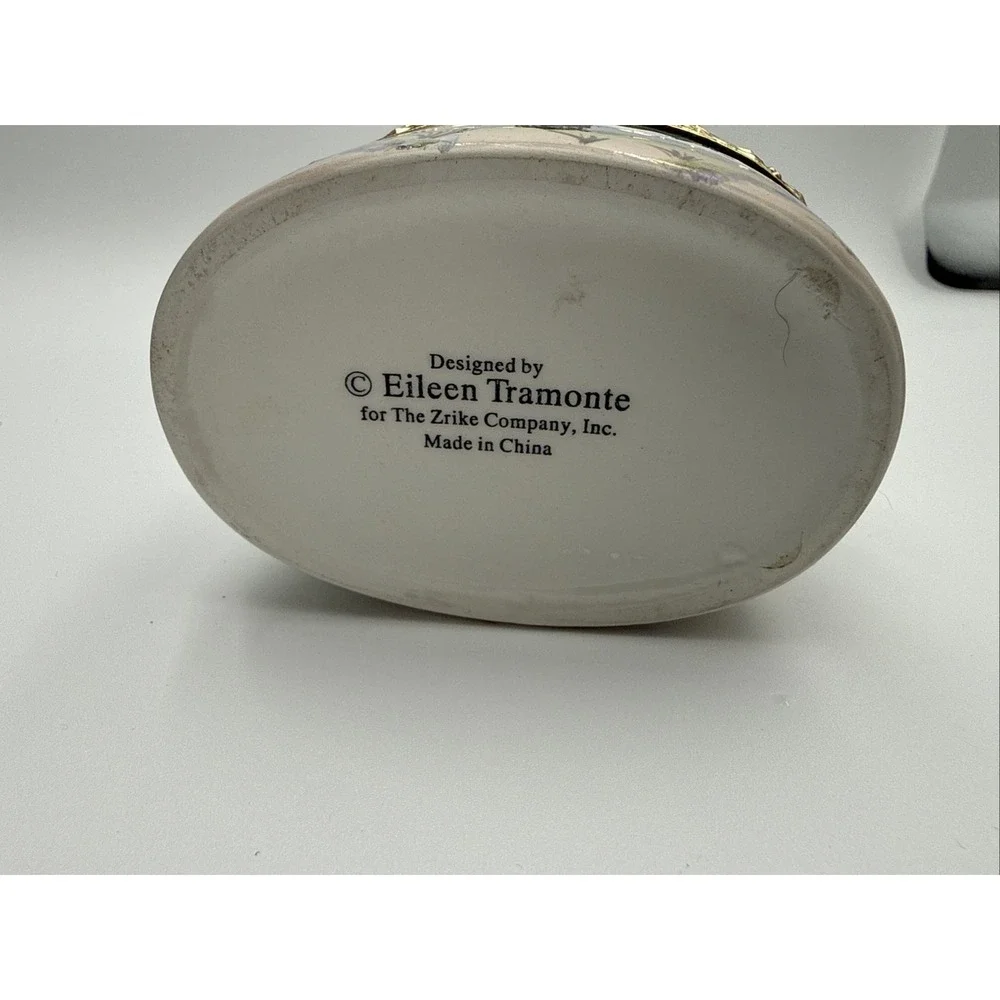 Vtg Crab Trinket Jewelry Box Eileen Tramonte Zrike Co. Beach Knick Knack